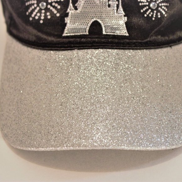 Disney Magic Kingdom Black Glitter Hat - Picture 6 of 7